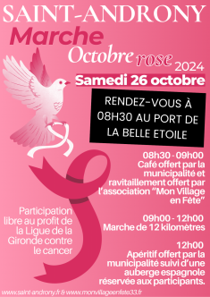 Affiche Octobre Rose Moderne Illustré Blanc Rose Noir (1).png